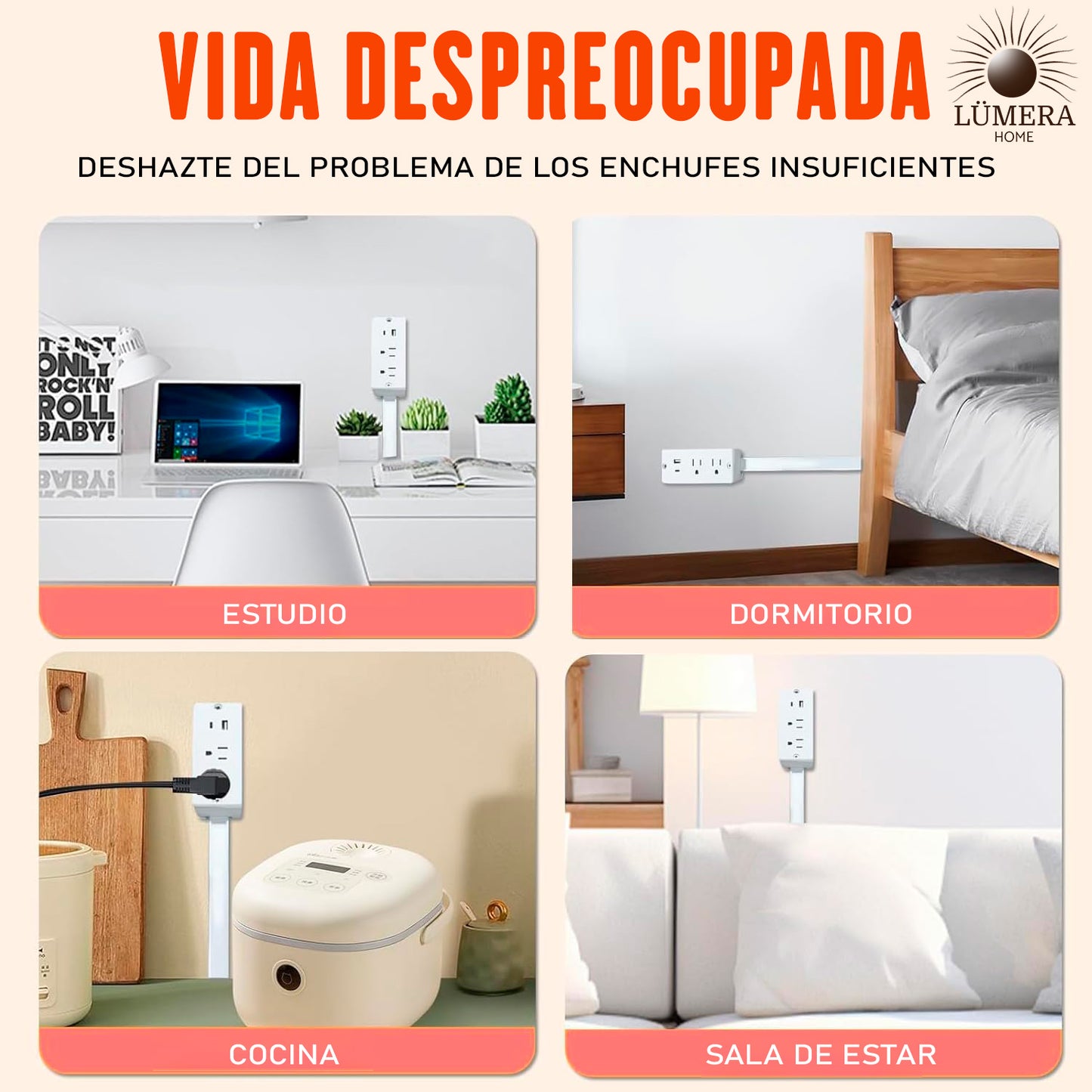 Tomacorriente Giratorio 360° Extensible 😮