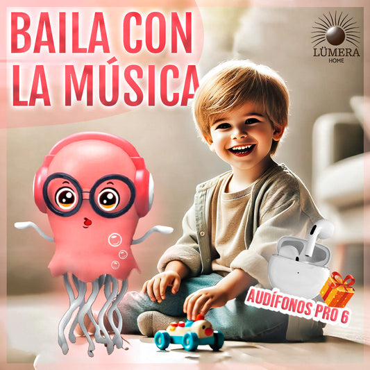 🐙¡Pulpo Bailarín!🐙 + Audífonos Bluetooh Pro 6 🎁
